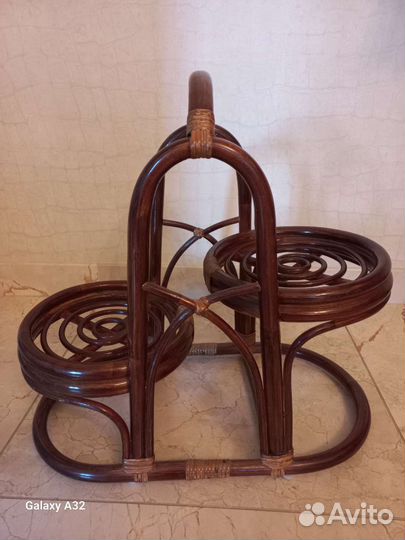 Подставка для цветов напольная деревянная