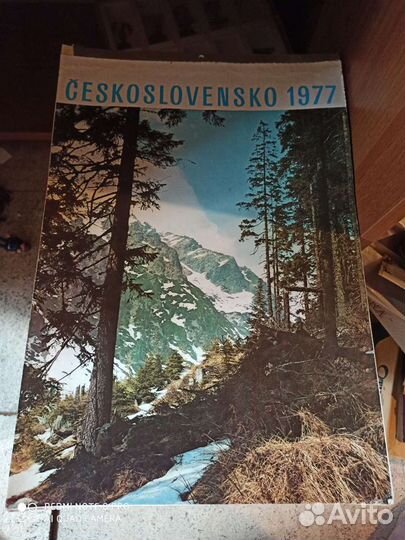 Старые настенные календари Чехословакии