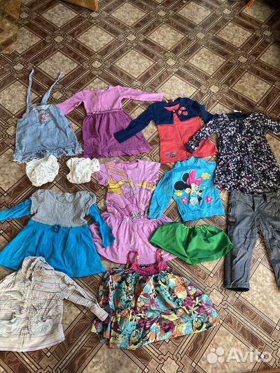 Вещи пакетом на девочку от 1 года до 3 лет