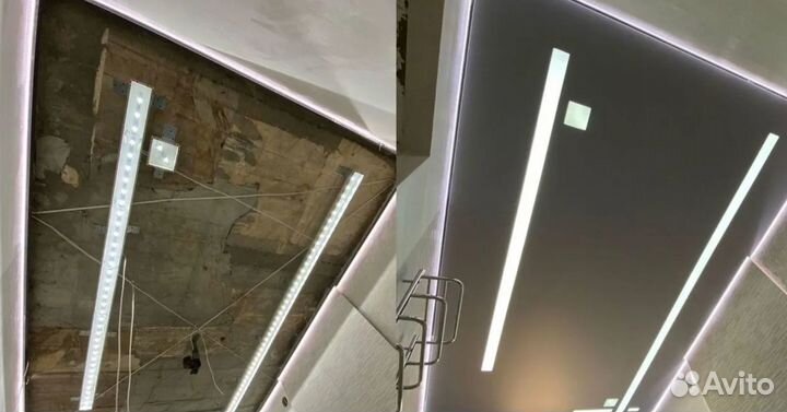 Натяжные потолки установка