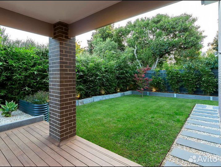 Рулонный газон под ключ Стандартный