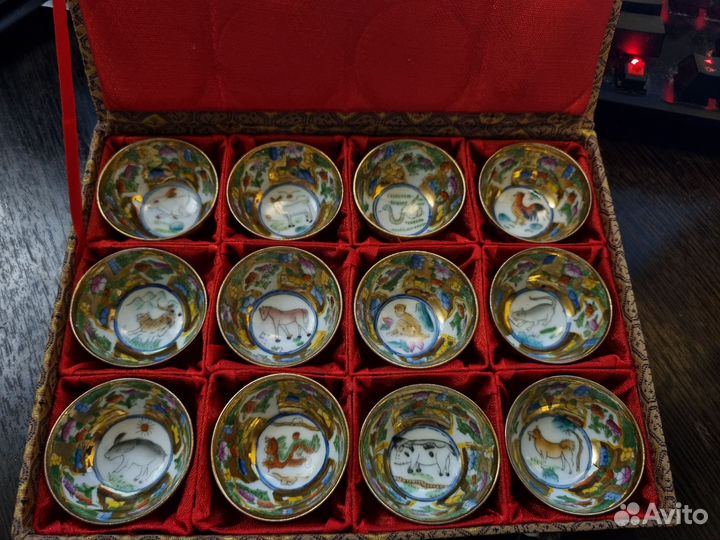 Набор пиал для Саке, старый Китай