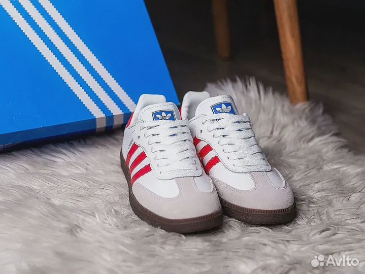 Adidas Samba OG White Better Scarlet