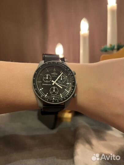 Часы omega x swatch moon