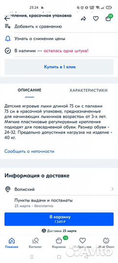 Детские лыжи дошкольные