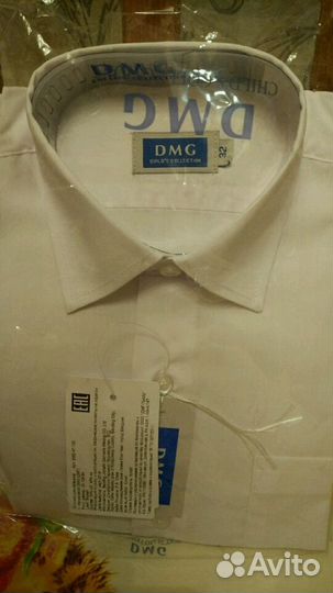 Рубашка белая для мальчика, р-р 128, новая