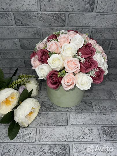 Букет цветов из мыла
