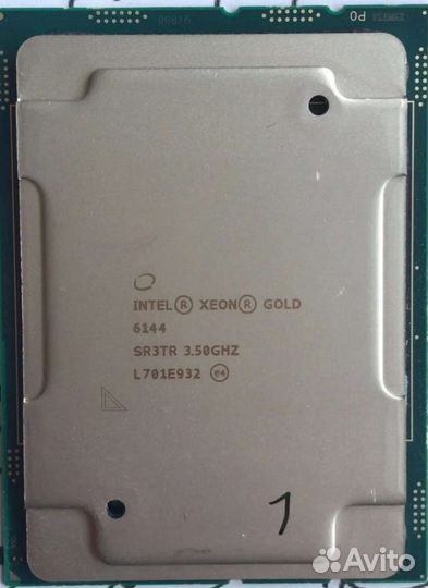 Xeon Gold 6144 8 ядер 3.5-4.2Ghz 25mb 150w