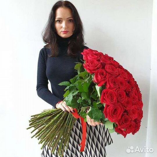 Роза Эквадор 60 см доставка цветы