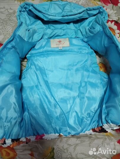 Куртка безрукавка детская осень-весна 1-3 года