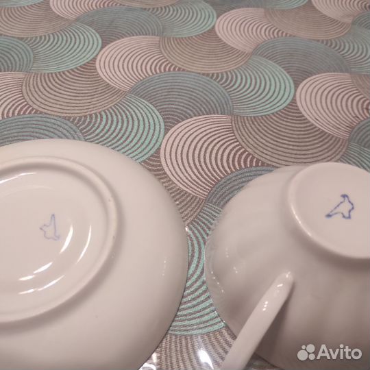 Чашка с блюдцем дулево