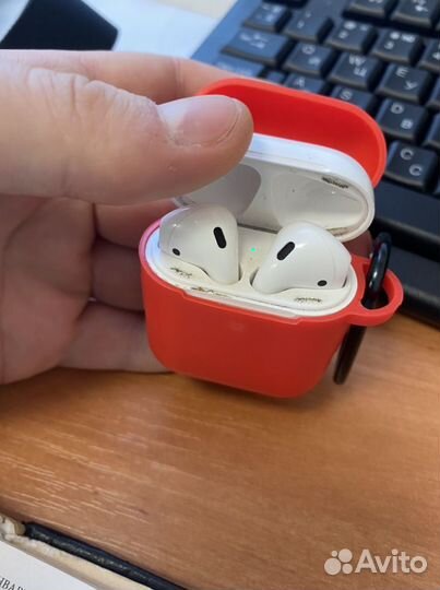 Наушники airpods 1 с коробкой и чеком