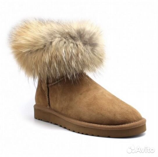 Угги оригинал с мехом лисы