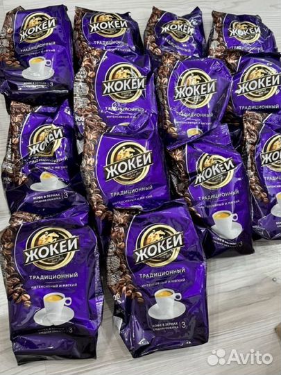 Кофе Жокей Традиционный зерновой