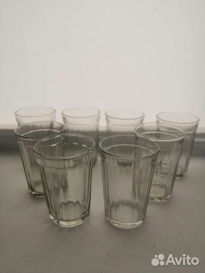 Стаканы граненые СССР из эко стекло емк. 200мл