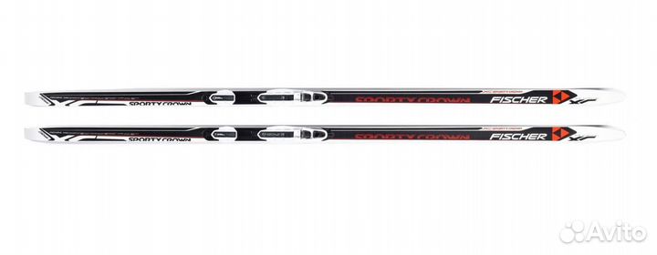 Лыжи беговые Fisher + лыжные палки