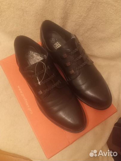 Туфли женские новые цвет черный размер 39 Россия