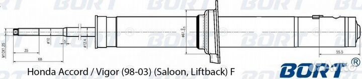 Стойка передняя Honda Accord CL7 20T2N 97-02