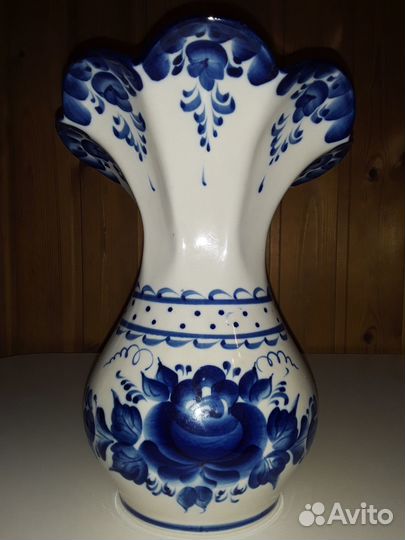 Ваза для цветов Гжель