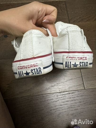 Кеды Converse (конверс) низкие белые оригинал