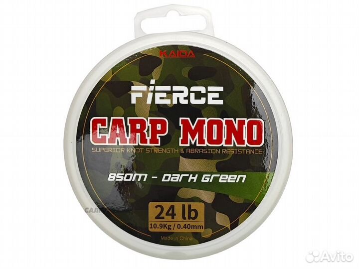 Леска Kaida Fierce Carp Mono 850m (0.40)