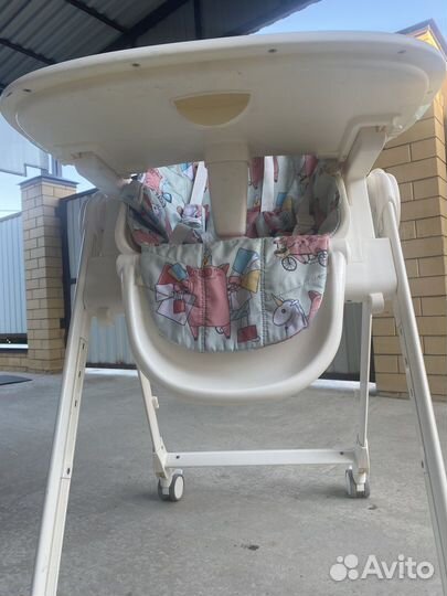 Детский стульчик для кормления happy baby