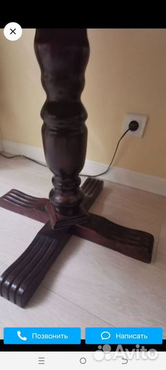 Подстолье от стола натуральное дерево цвет венге