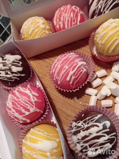 Шоколадные бомбочки с маршмеллоу