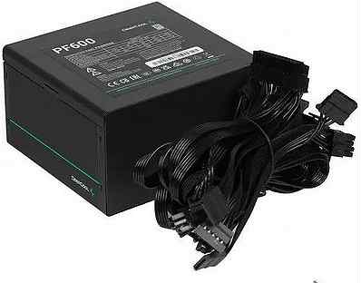 R-PF600D-HA0B-EU, Блок питания Deepcool ATX 600W PF600 80 plus (20+4pin) apfc 120mm fan 6xsata RTL