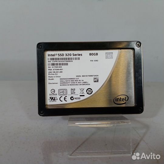 SSD : Intel ssdsa2CW080G3 80Гб