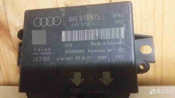 Блок управления парктроником Audi A8 4h d4 4H09194