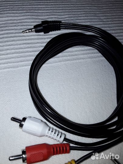 Кабель 3RCA, skart, 3,5 штекер, переходник, патч