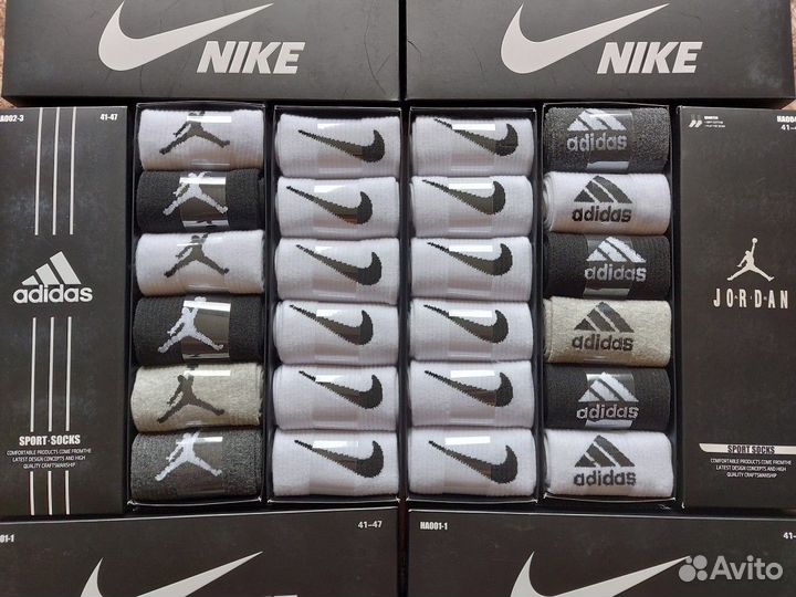 Носки Nike Adidas Jordan качество