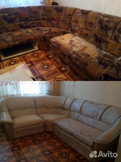 Перетяжка мебели на дому и в мастерской