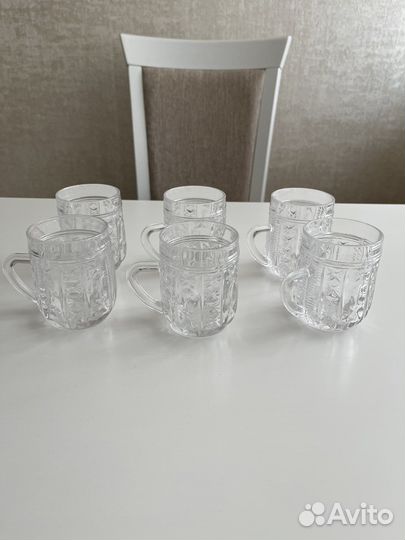 Хрустальные кружки, рюмки