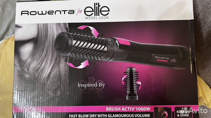 Щетка-фен Rowenta brush active 1000 v