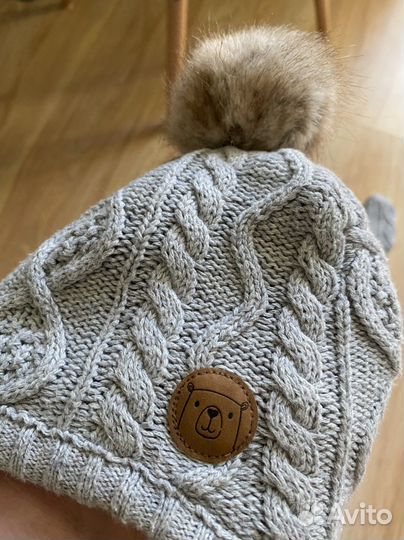 Шапка и варежки hm, носки шерстяные