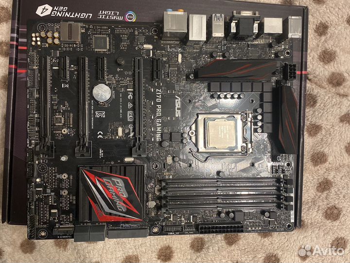 Материнская плата Asus z170 процесор i7 6700k