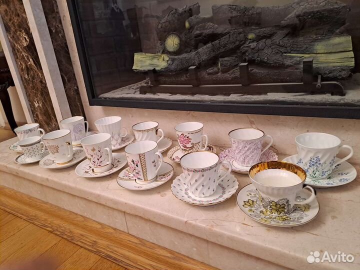 Чайная пара лфз, костяной фарфор (14 видов)