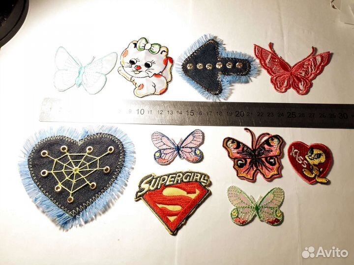 Термонаклейки на одежду(за 10шт.-2набора)