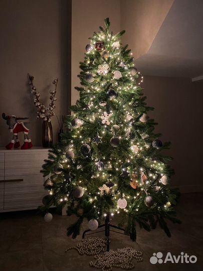 Ель искуственная литая (царь ёлка,северное сияние)