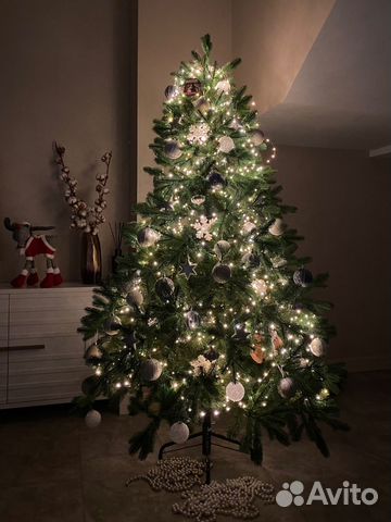 Ель искуственная литая (царь ёлка,северное сияние)