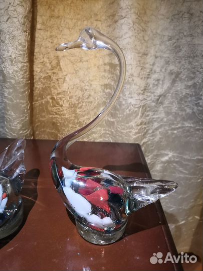 Хрустальные лебеди 5 шт