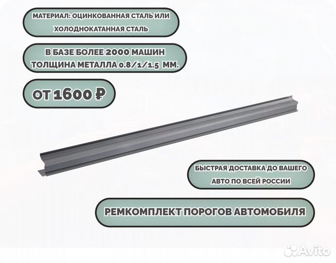 Пороги ремонтные/Кузовные пороги