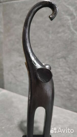 Статуэтка Стильный Черный слон с длинными ногами