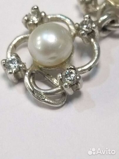 Колье серебро