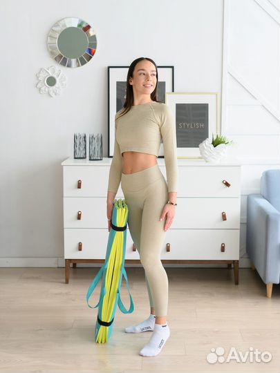 Спортивный коврик складной синий