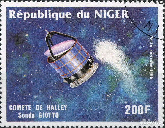 Серия марок Комета Галлея. Нигер 1985 г