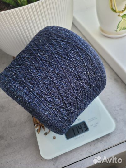 Пряжа для вязания Италия твид с шелком