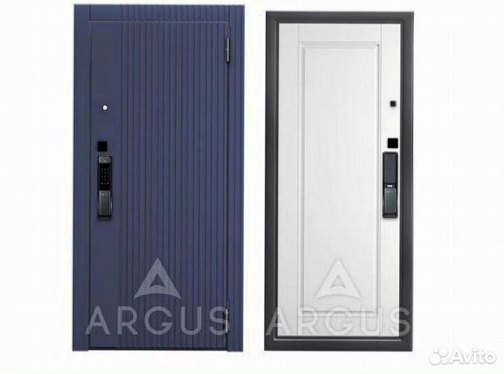 Стальная дверь с биометрическим замком